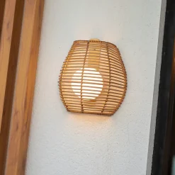 Applique murale Bossa dimmable LED intégrée coloris naturel 900lm 9w IP54 blanc chaud New Garden