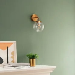 Applique murale boule de verre texturé - Winoa