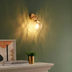 Applique murale boule de verre texturé - Winoa