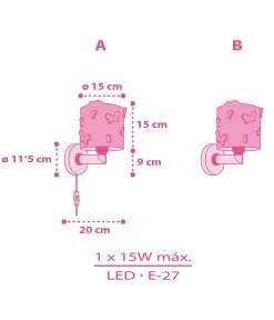 Applique murale Butterfly Papillon