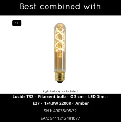 Applique murale CADIX en aluminium avec 1xE27 - Noir - Lucide