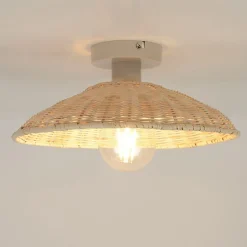 Applique murale Calanques E27 IP20 ⌀31,5cm rotin Corep