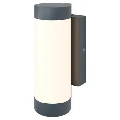 Applique murale Callisto taille S LED intégrée 800lm 13.5W IP44 GoodHome gris anthracite