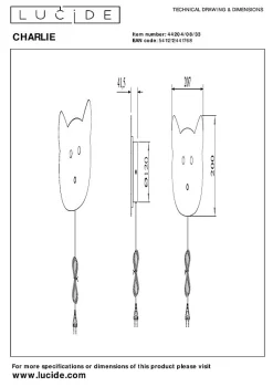 Applique murale CHARLIE en métal avec LED intégré - Vert - Lucide