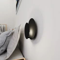 Applique murale CIRCLE 1C BLACK, Emibig Lighting, Fabriqué en EU