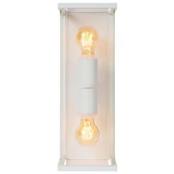 Applique murale CLAIRE en métal avec 2xE27 - Blanc - Lucide