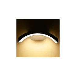 Applique Murale Curviligne LED 8W 4000K Gris Anthracite IP54