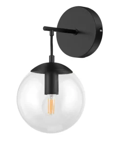 Applique murale Dacite E14 10W L.15xH.29xP.18cm noir GoodHome