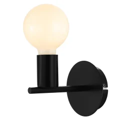 Applique murale Darrah E27 IP20 noir