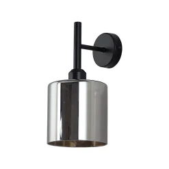 Applique murale décorative 1xE27 23W IP20 - Verre fumé