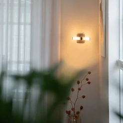 Applique murale de salle de bain moderne noire IP44 2 lumières - Bath