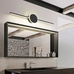 APPLIQUE MURALE DE SALLE DE BAIN LED APP848-1W ROUND 40CM BLACK