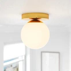 Applique murale de salle de bain Dorres E14 40W IP44 GoodHome or