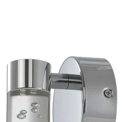 Applique murale de salle de bain Myvat LED intégrée 400lm 5.5W IP44 blanc neutre GoodHome argent