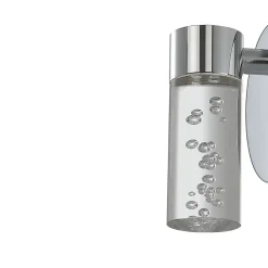 Applique murale de salle de bain Myvat LED intégrée 400lm 5.5W IP44 blanc neutre GoodHome argent