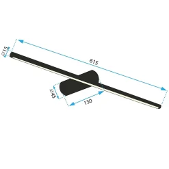 APPLIQUE MURALE DE SALLE DE BAIN APP1348 OLD GOLD