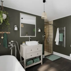 Applique murale de salle de bain Shafat G9 4.2W IP44 GoodHome blanc