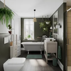 Applique murale de salle de bain Shafat G9 4.2W IP44 GoodHome blanc