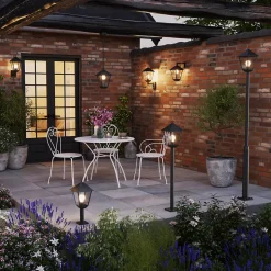 Applique murale descendante Docker E27 25W IP44 GoodHome noir