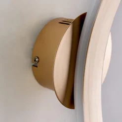 Applique murale design en arc LED laiton - Dawn