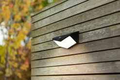 Applique murale d'extérieur avec capteur LED solaire Wings noir IP54 3,7W 500lm Lutec