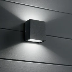Applique murale d'extérieur LED Cubic Up & Down Blanc IP65, 4000K