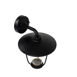 Applique murale d'extérieur moderne noire - Khana