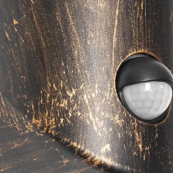 Applique murale d'extérieur or antique IP54 avec détecteur de mouvement - Kiki