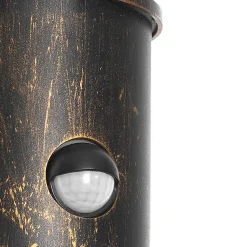 Applique murale d'extérieur or antique IP54 avec détecteur de mouvement - Kiki