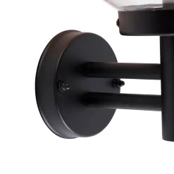 Applique murale d'extérieur noire avec plastique IP44 en acier inoxydable - Sfera