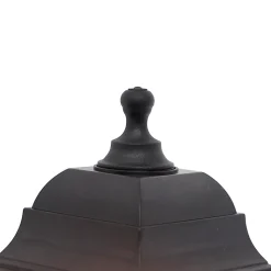 Applique murale d'extérieur classique noire avec détecteur de mouvement - Capital