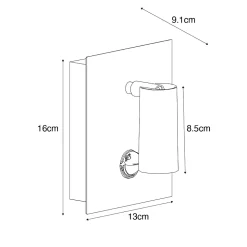 Applique murale d'extérieur noire avec LED IP54 détecteur de mouvement - Simon