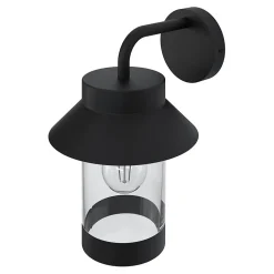 Applique murale d'extérieur descendante Caprera noir E27 25W IP44 GoodHome