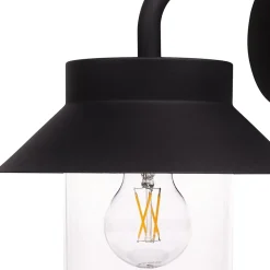 Applique murale d'extérieur descendante Caprera noir E27 25W IP44 GoodHome