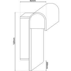 Applique murale d'extérieur LED 'Nombus'