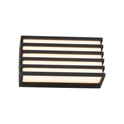 Applique murale d'extérieur moderne noire avec LED IP65 - Jail