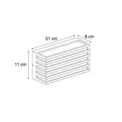 Applique murale d'extérieur moderne noire avec LED IP65 - Jail