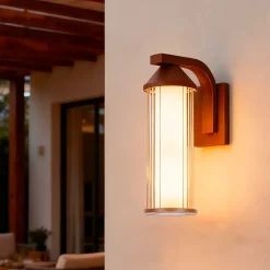 Applique murale d'extérieur BRISA rouille E27 H26cm