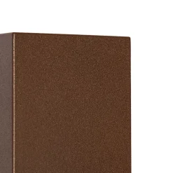 Applique murale d'extérieur moderne en plastique brun rouille - Baleno