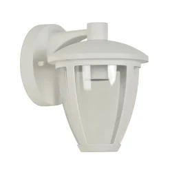 Applique murale d'extérieur descendante Lisboa fonte blanc E27 IP44 15W Corep