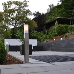 Applique murale d'extérieur moderne en acier 80 cm IP44 - Malios