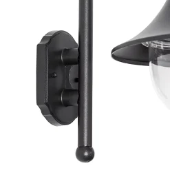 Applique murale d'extérieur classique noire IP44 - Daphne