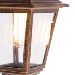 Applique murale d'extérieur or antique IP44 - Capital