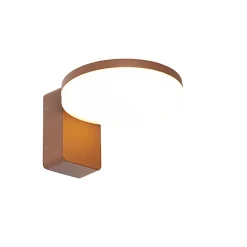 Applique murale d'extérieur moderne brun rouille avec LED IP54 - Esmee