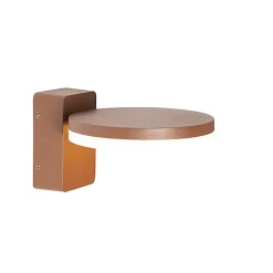 Applique murale d'extérieur moderne brun rouille avec LED IP54 - Esmee