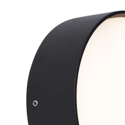 Applique murale d'extérieur moderne noire avec LED IP65 - Dop
