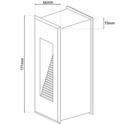 Applique murale d'extérieur LED encastrée 'Kolari'