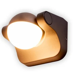 Applique murale d'extérieur LED 'Pallas' , en métal et plastique anthracite, avec LED intégrée