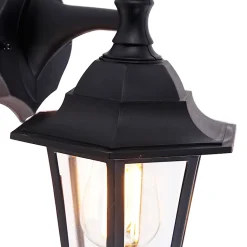 Applique murale d'extérieur classique noire IP44 - New Haven