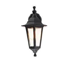 Applique murale d'extérieur classique noire IP44 - New Haven